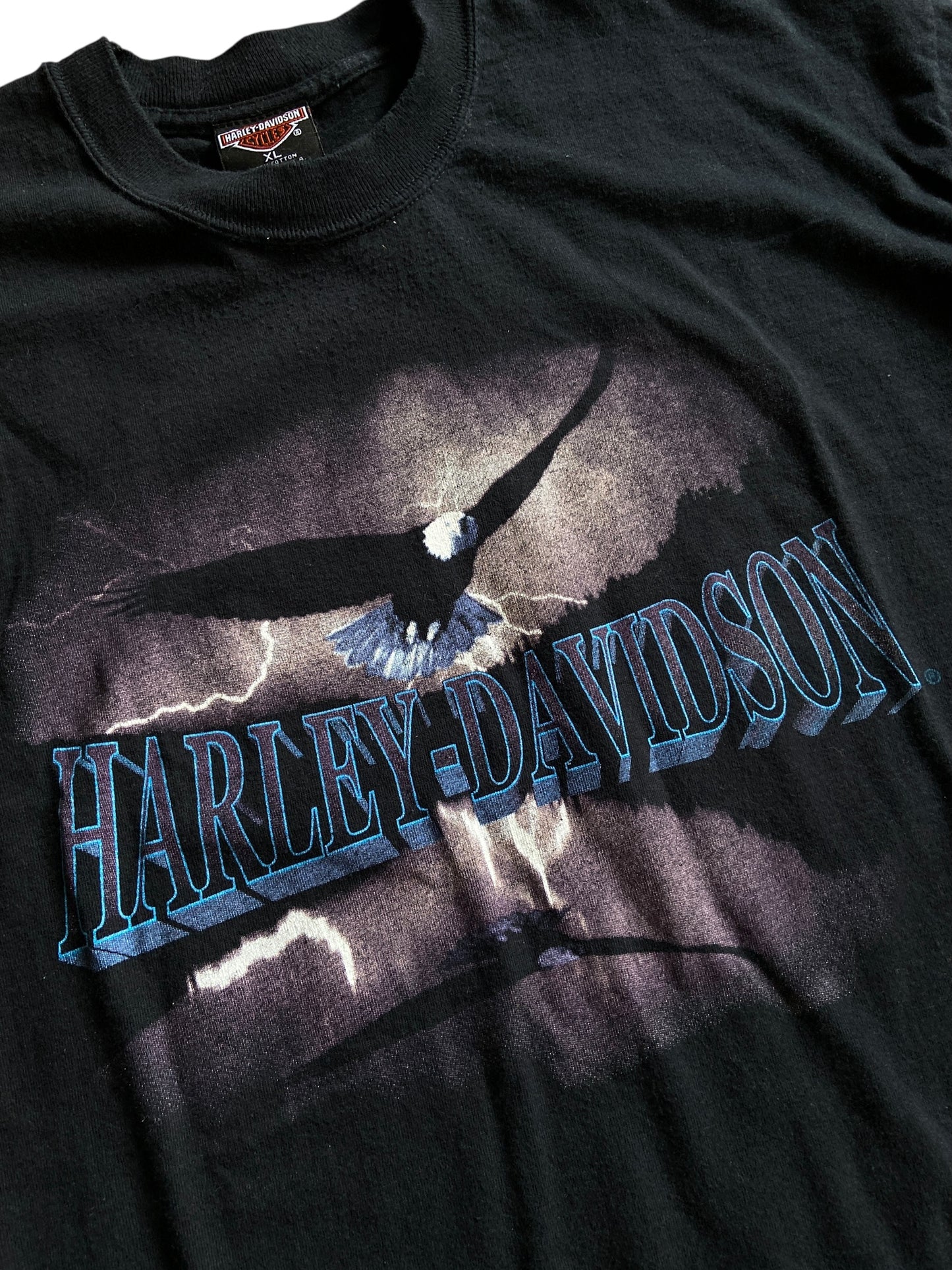 VTG Harley Davidson Eagle Lightning UAE Tee Sz XL