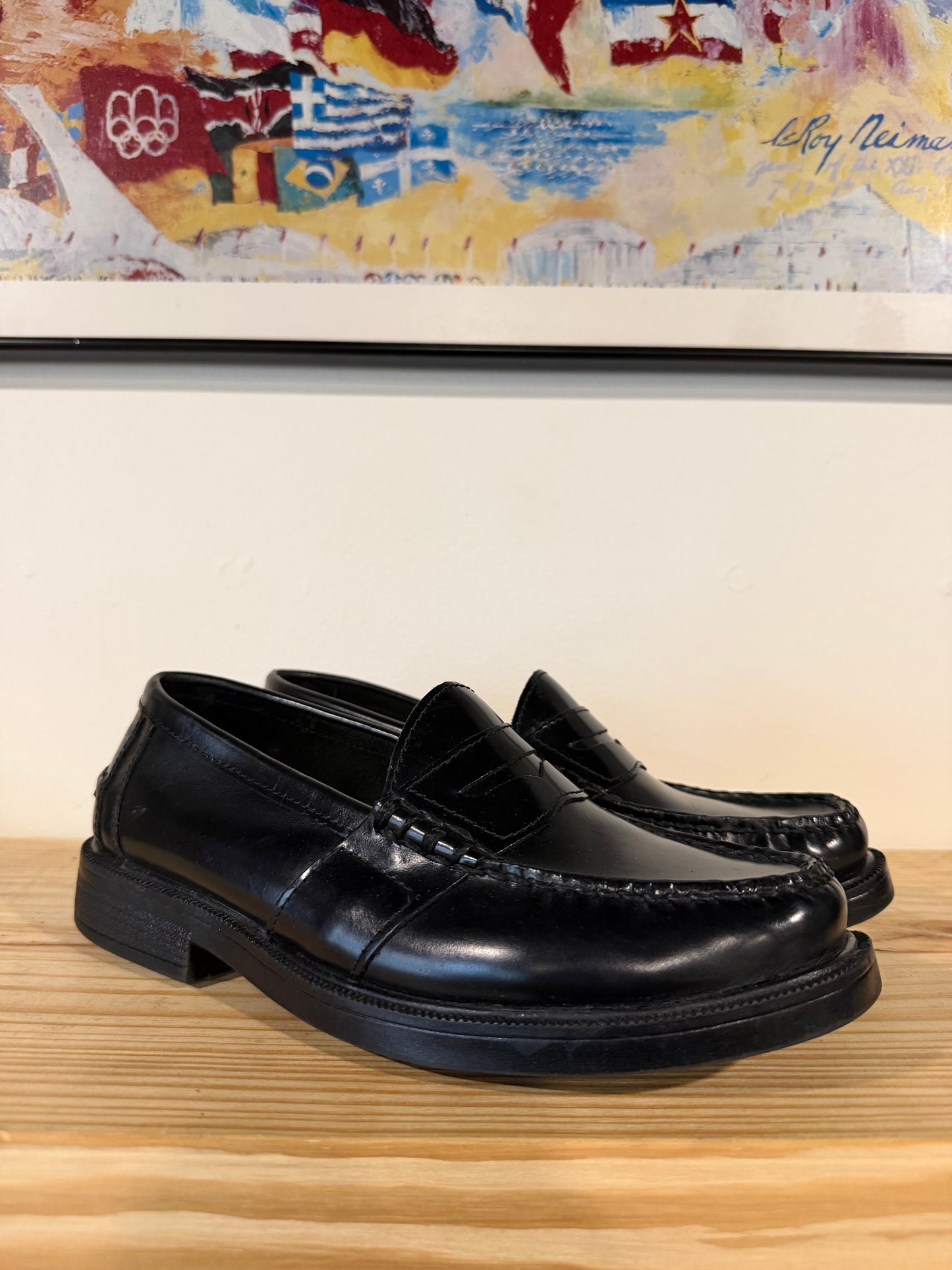 Nunn Bush Black Loafers Sz 7M/8.5W