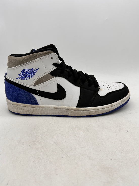 Preowned Jordan 1 Mid SE Royal Black Toe Sz 11M/12.5W 852542-102
