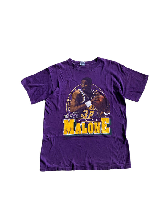 VTG Utah Jazz Karl Malone Salem Tee Sz M