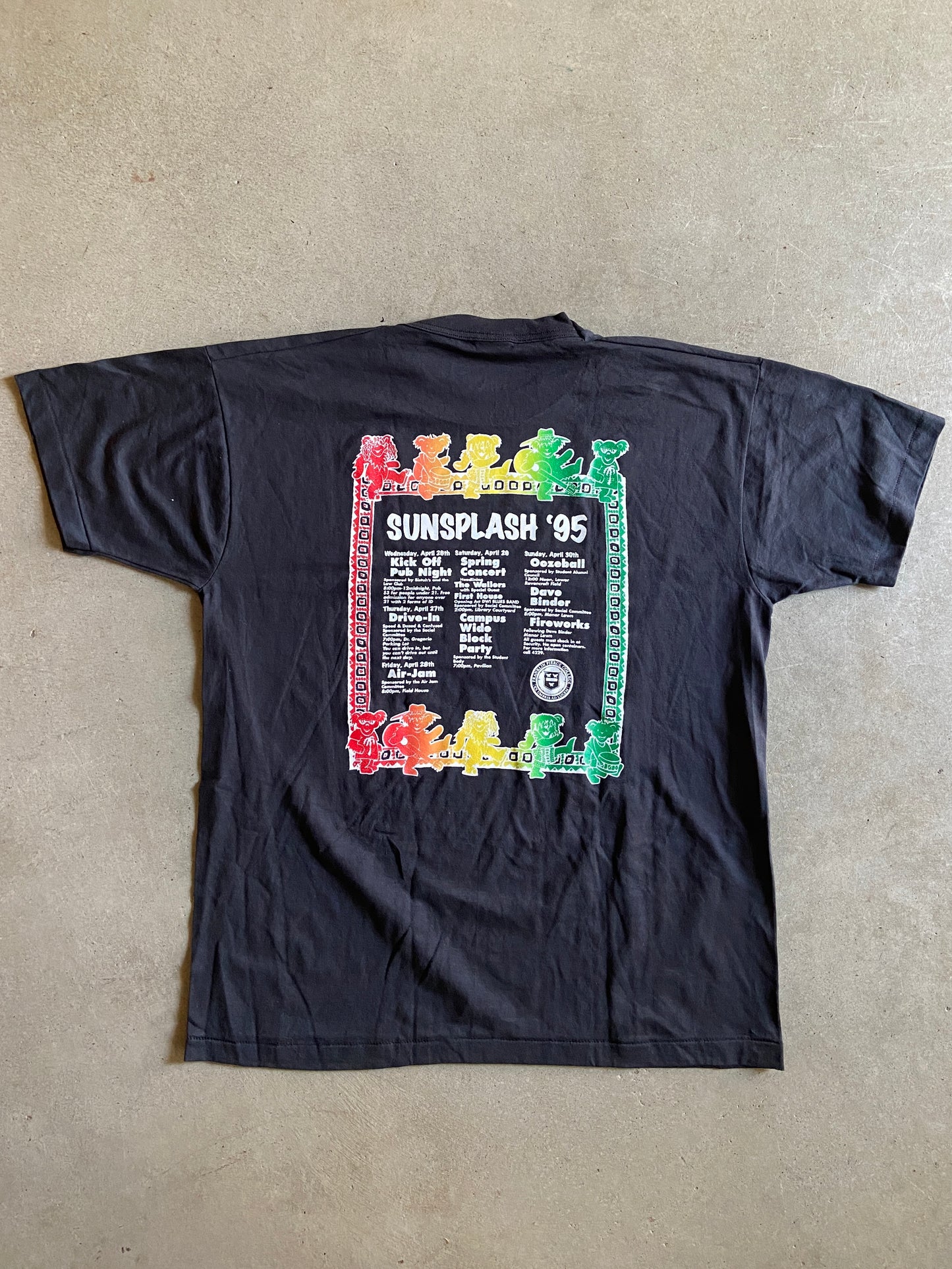 VTG Sunsplash 1995 Festival Tee Sz XL