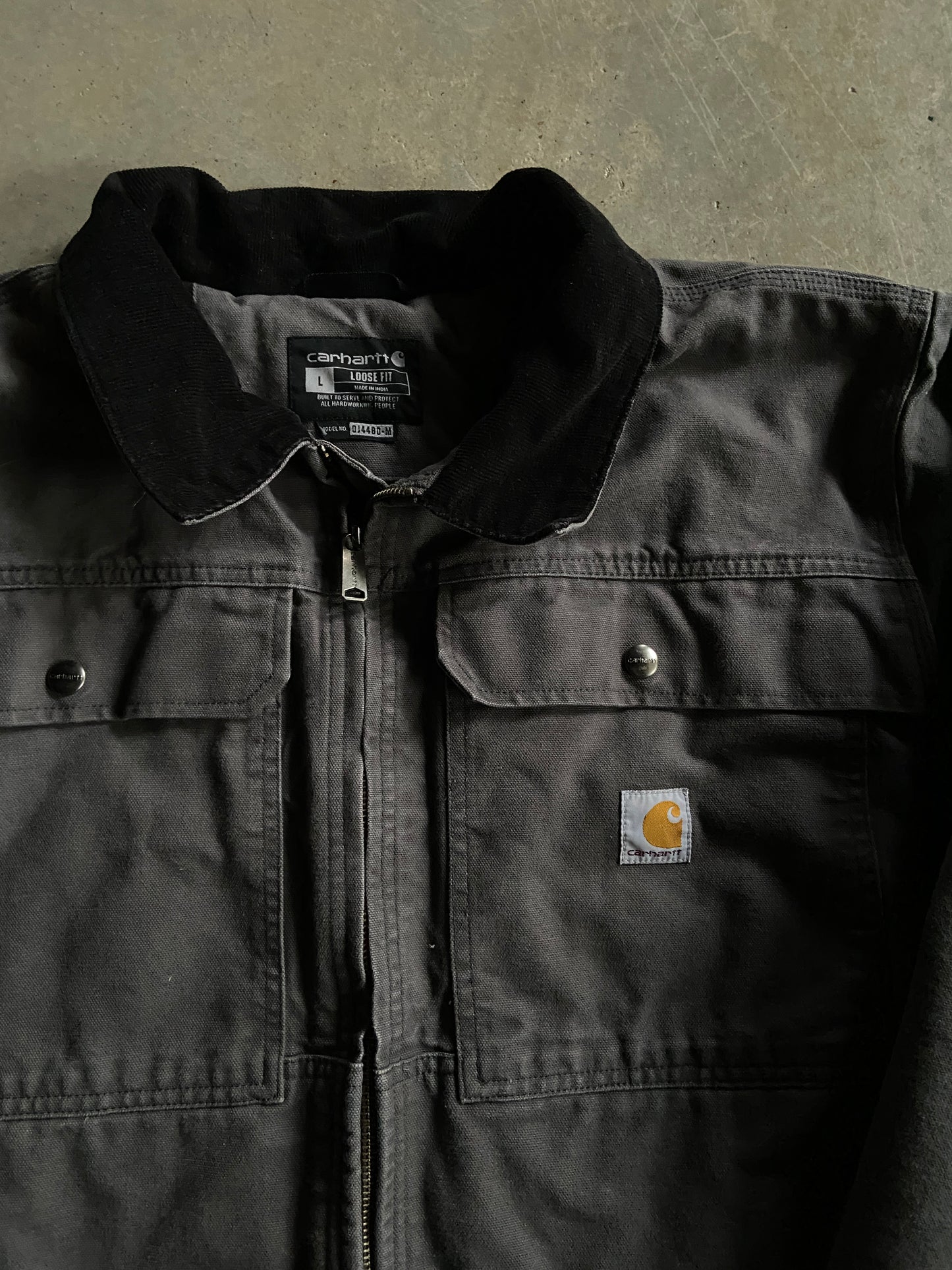 Carhartt Gray Detroit Jacket Sz L