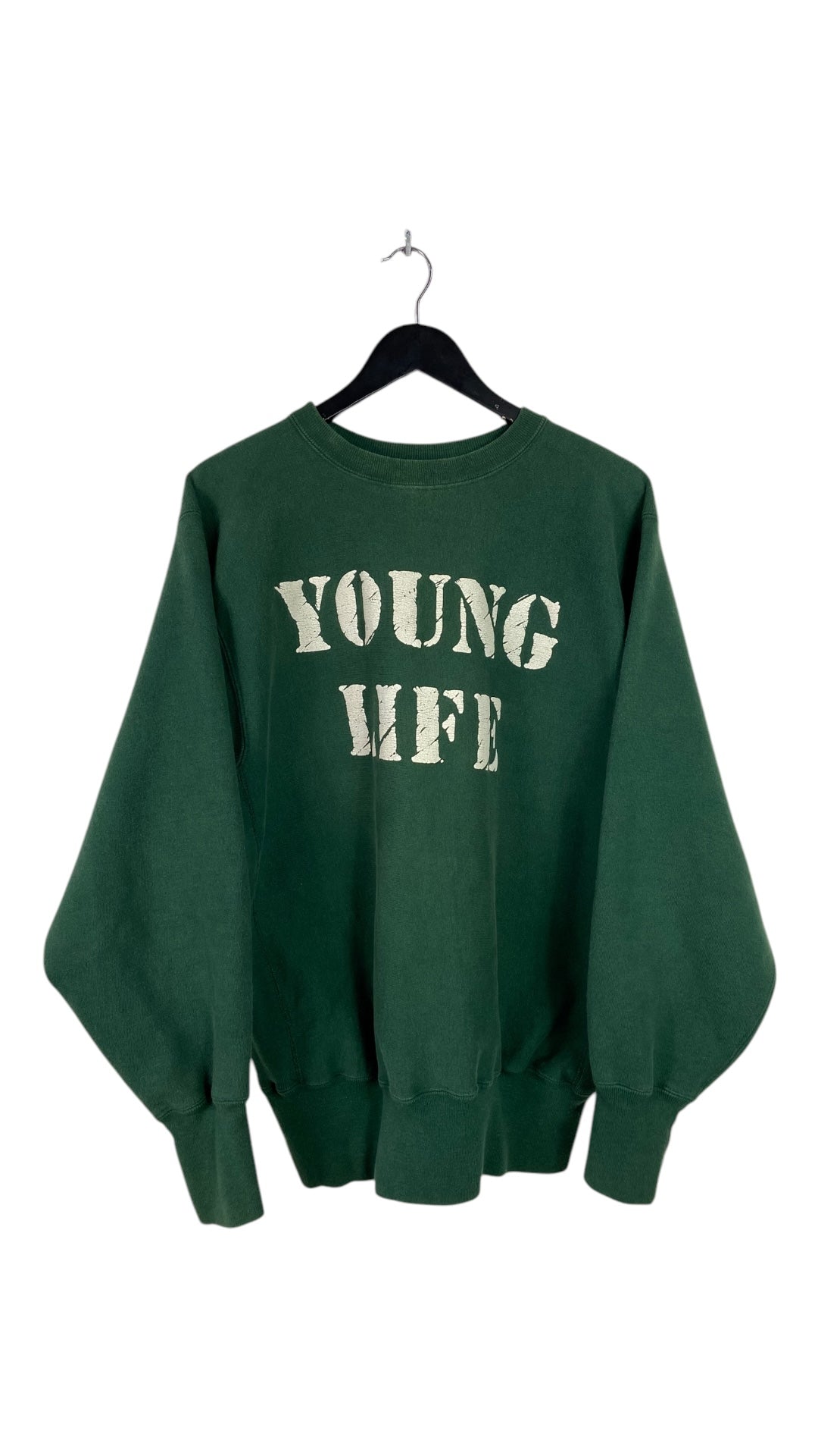 VTG 90s Young Life Champion Reverse Weave Sweater Sz XL