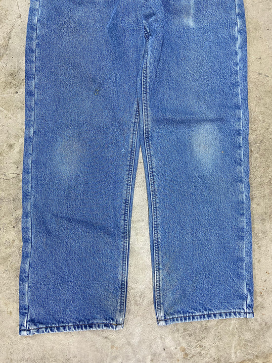 VTG Carhartt Blue Denim Straight Leg Jeans Sz 31x30