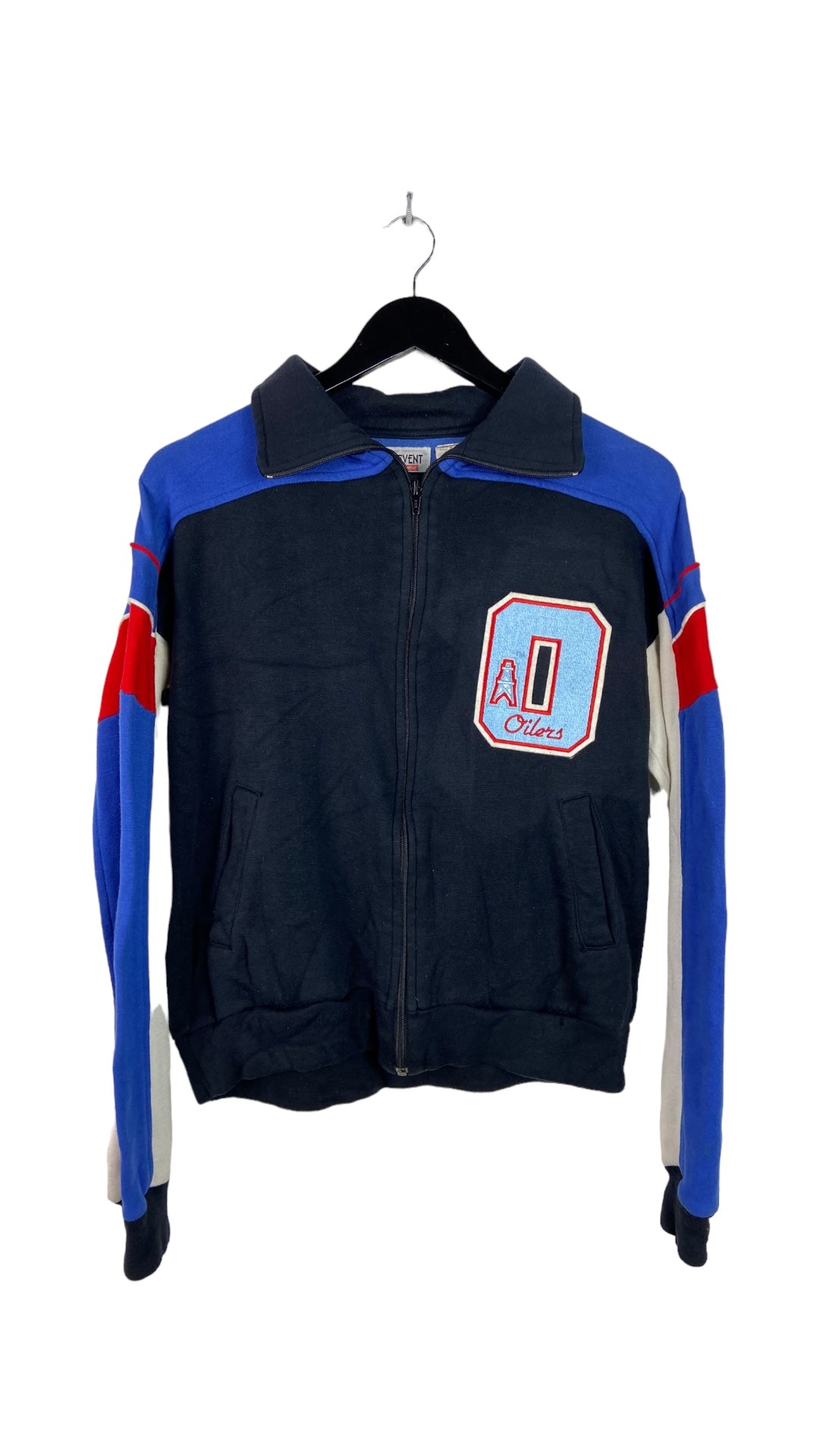 VTG Houston Oilers Cotton Track Jacket Sz Small