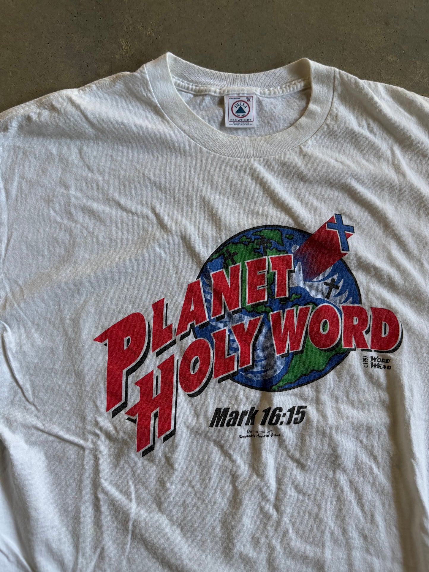 VTG Planet Holy Word 1997 Tee Sz XL