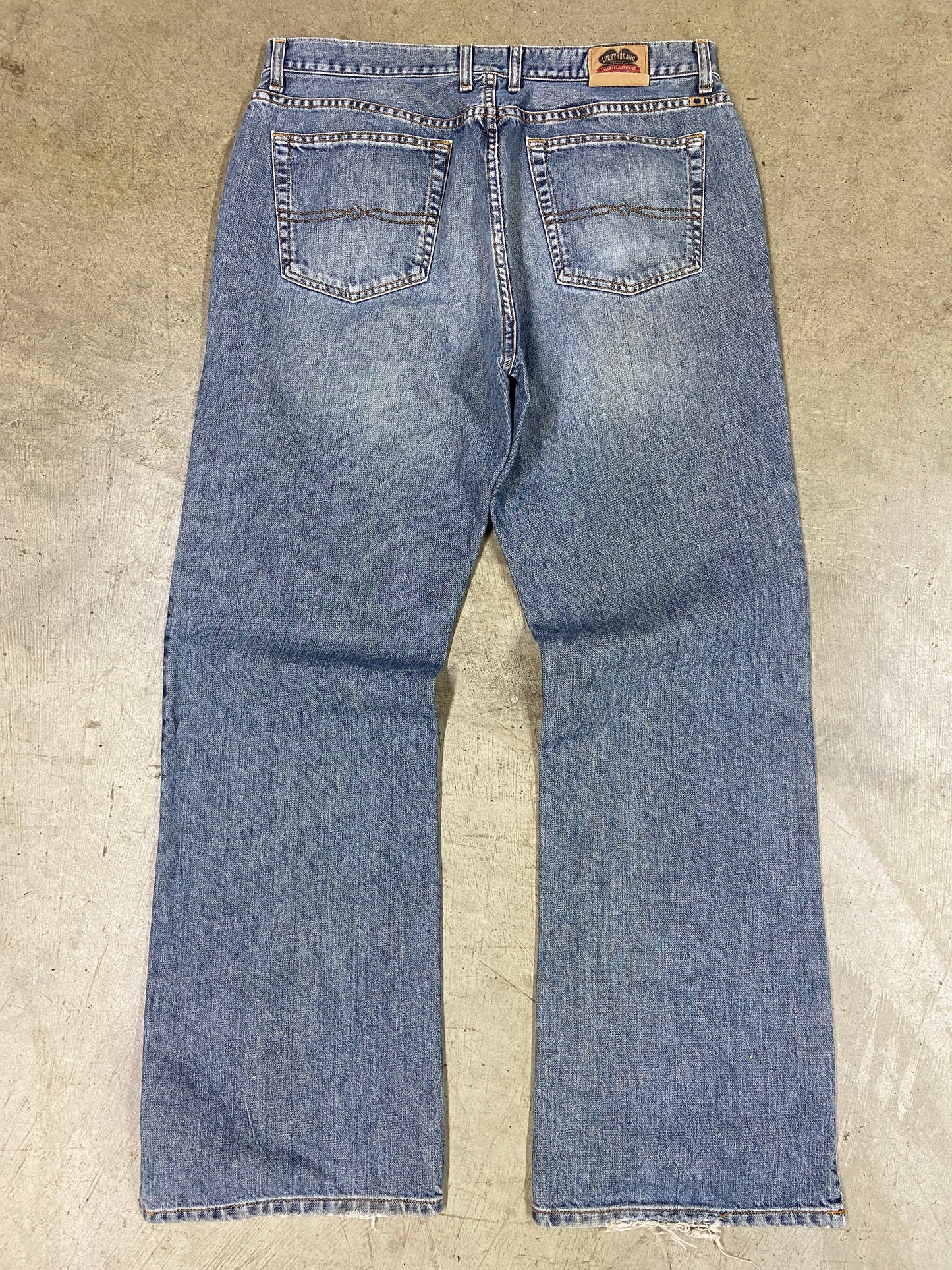 VTG Lucky Brand Dungaree Jeans Sz 36x33