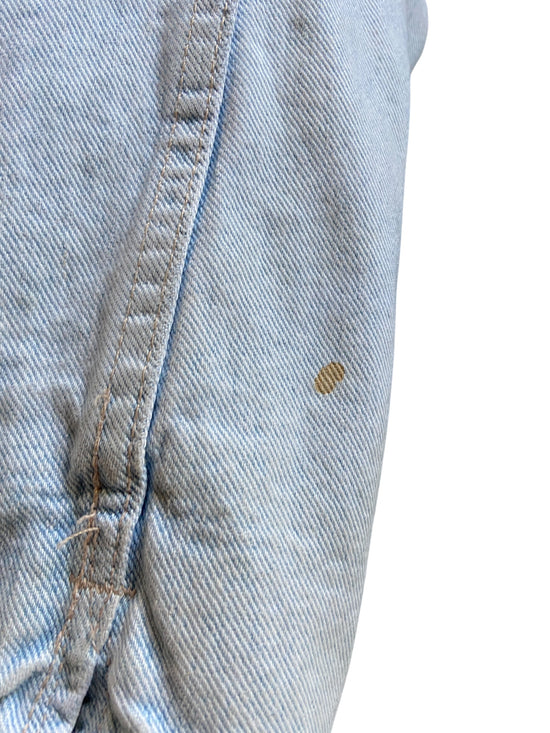 VTG Levi's White Wash Sherpa Denim Jacket Sz XL