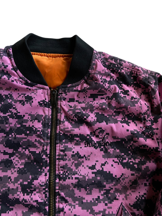 Supreme Pink Digital Camo Reversible Bomber Jacket Sz L