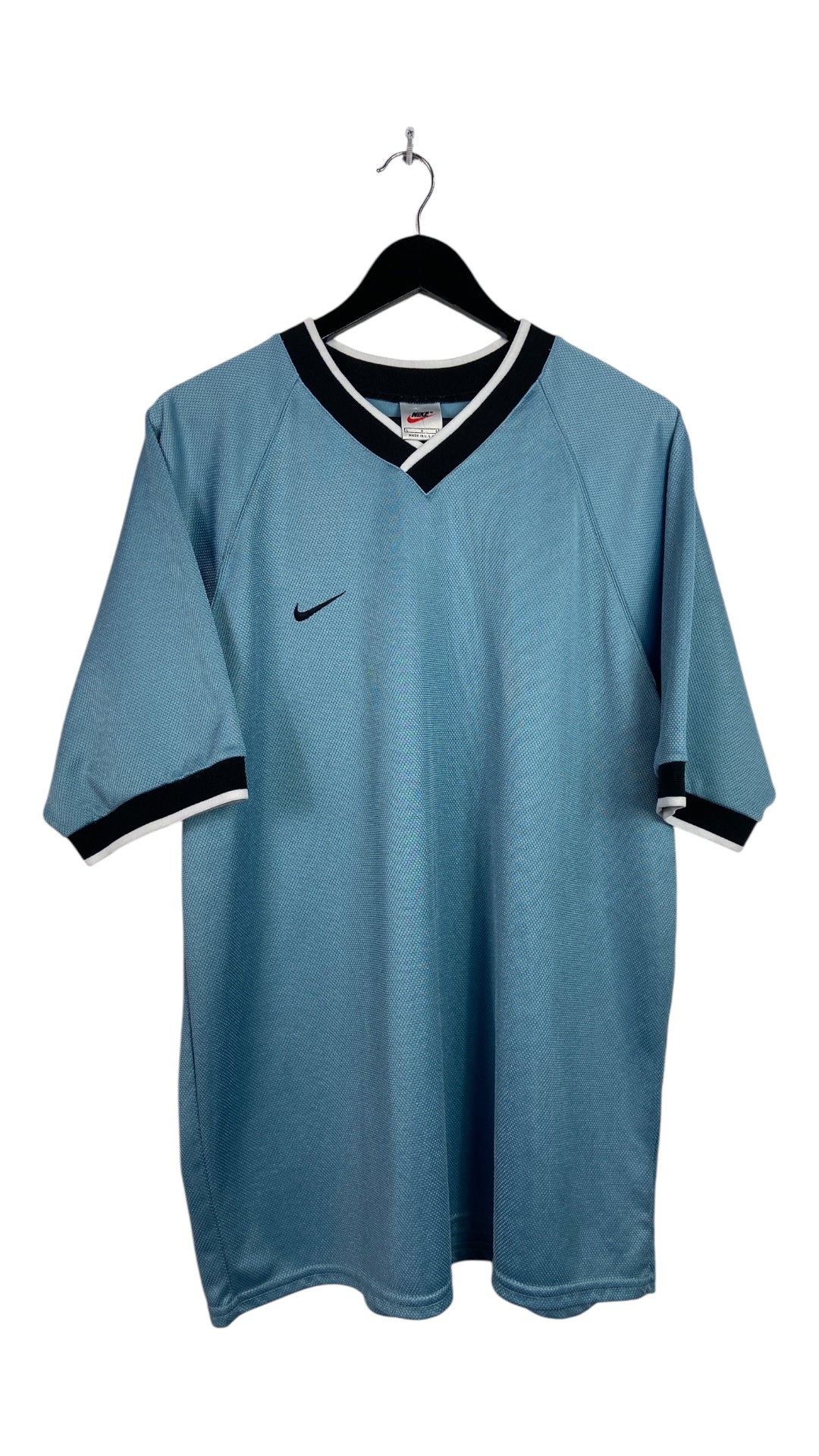 VTG Nike Sky Blue Soccer Style Jersey Sz L