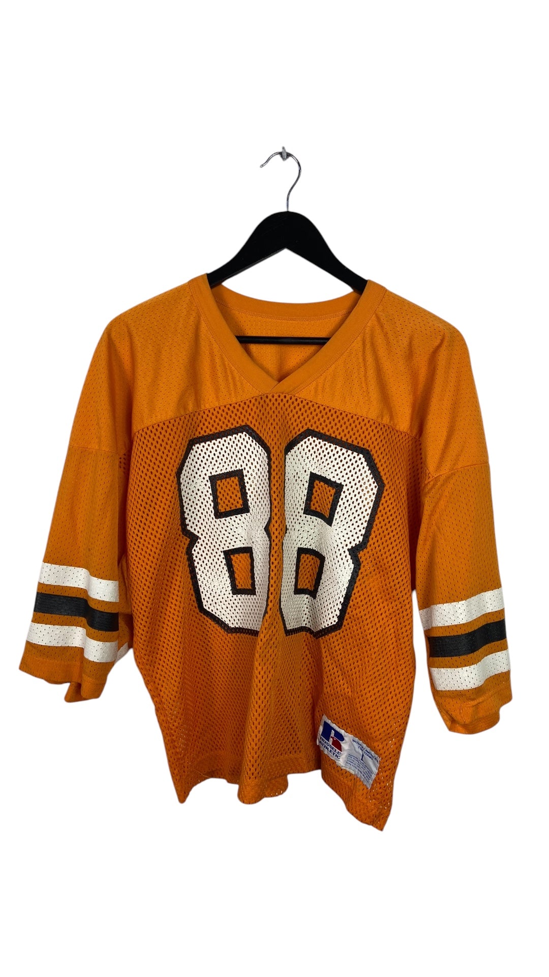 VTG Russell Orange Mesh #88 Football Jersey Sz L