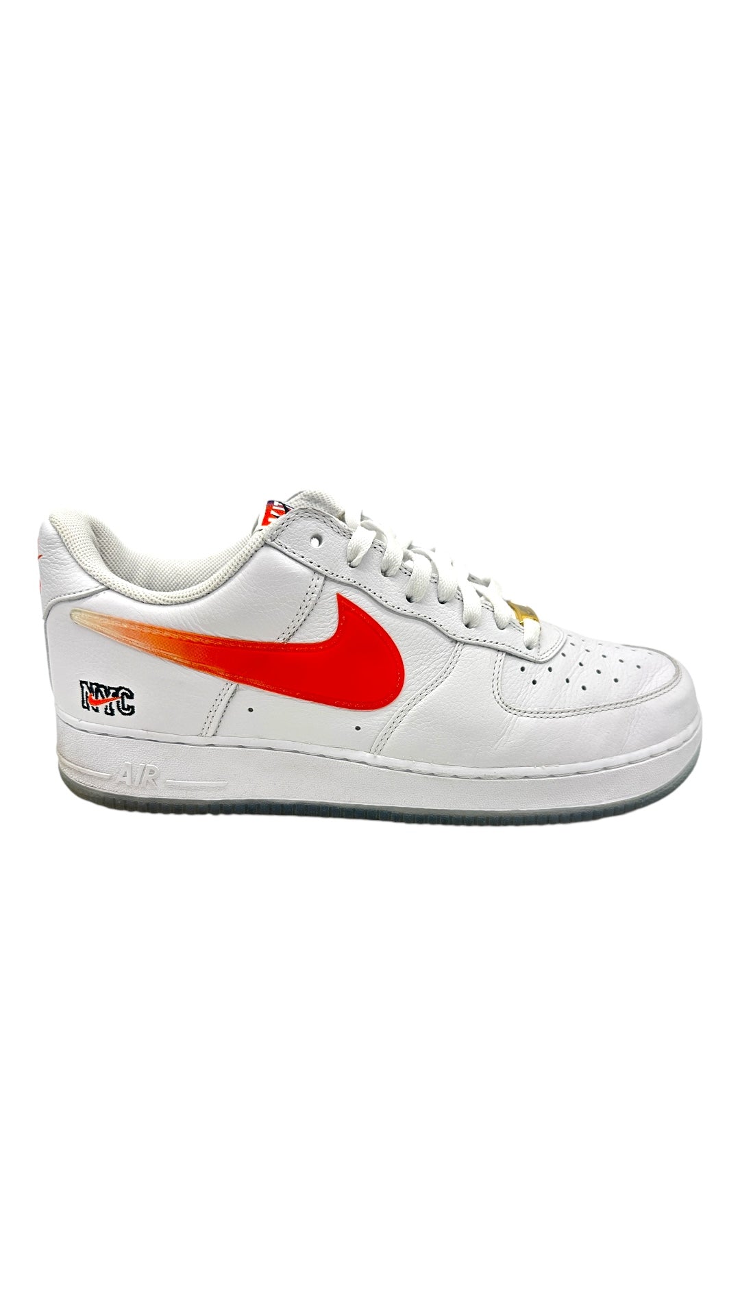 Preowned Nike Air Force 1 Low Kith Knicks Home Sz 11.5M/13W CZ7928-100