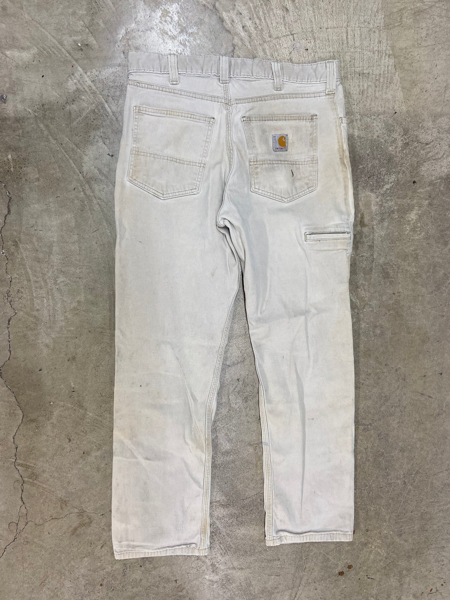 Y2K Carhartt Tan Stained Relaxed Chino Pants Sz 32x29