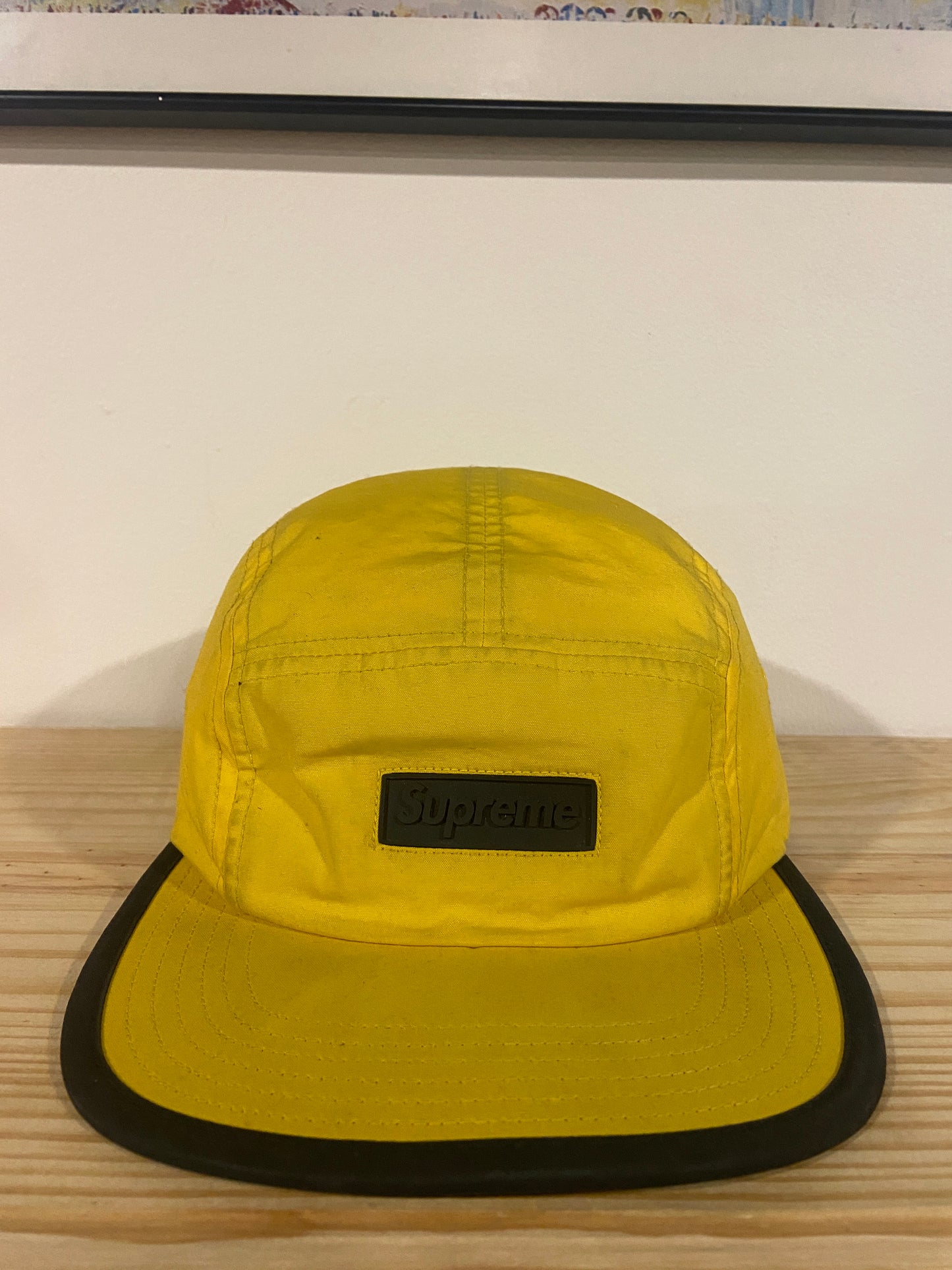 SS17 Supreme Rubber Logo Camp Cap