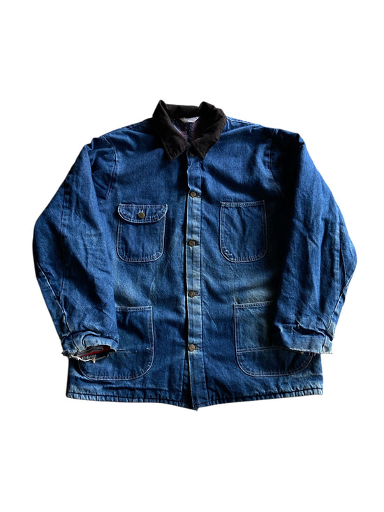 VTG Key Imperial Denim Chore Jacket Sz XL/2XL