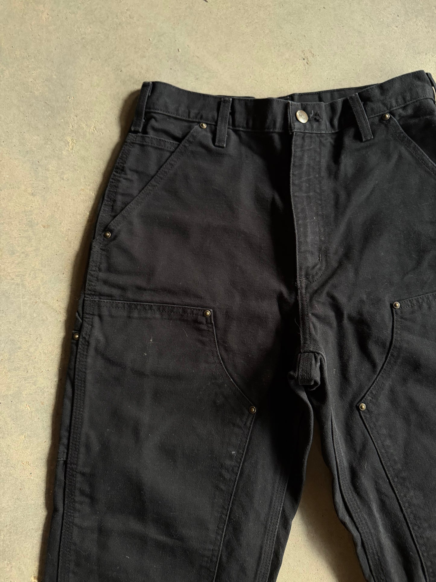 Carhartt Black Double Knee Pants Sz 30x34