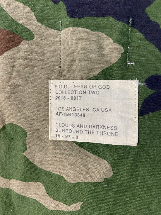 Fear Of God Camouflage Anorak - Collection Two Sz Small