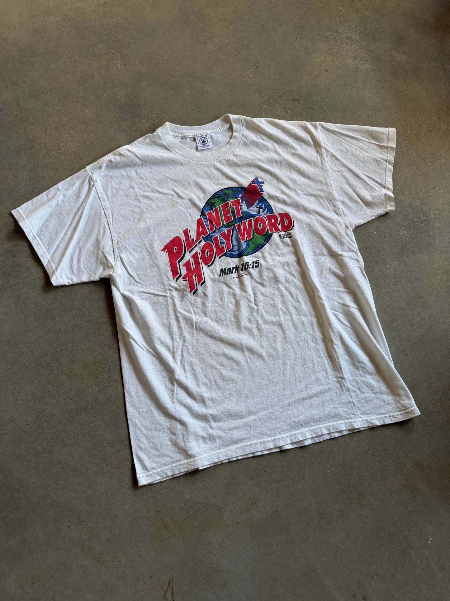 VTG Planet Holy Word 1997 Tee Sz XL