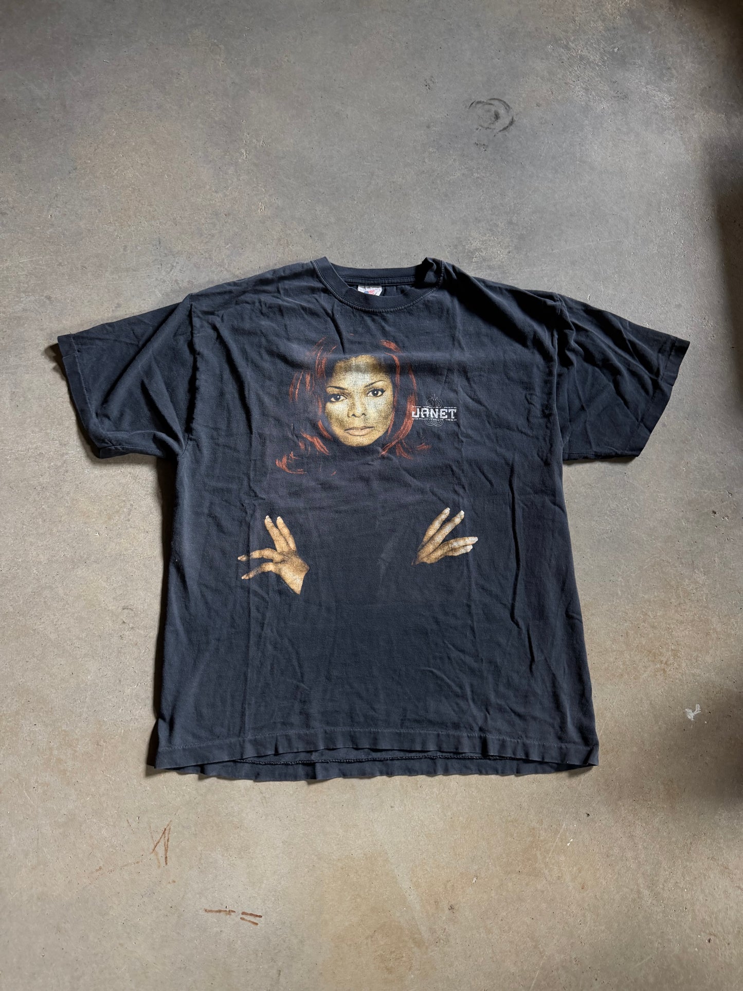 VTG Janet Jackson The Velvet Tour 1998 Tour Tee Sz XL