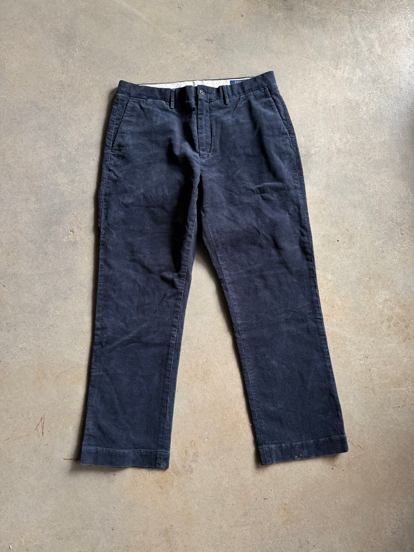 Polo Ralph Lauren Navy Blue Corduroy Pants Sz 34x30
