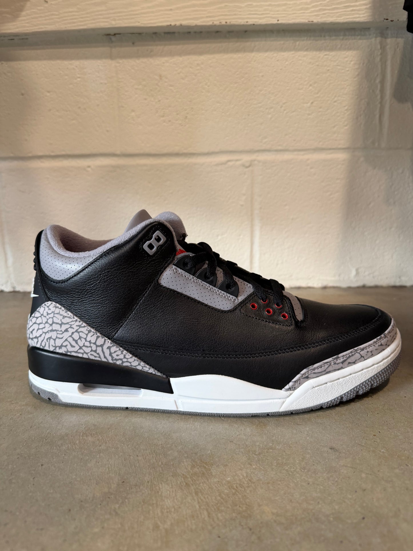 Preowned Jordan 3 Retro OG Black Cement (2024) Sz 13M/14.5W