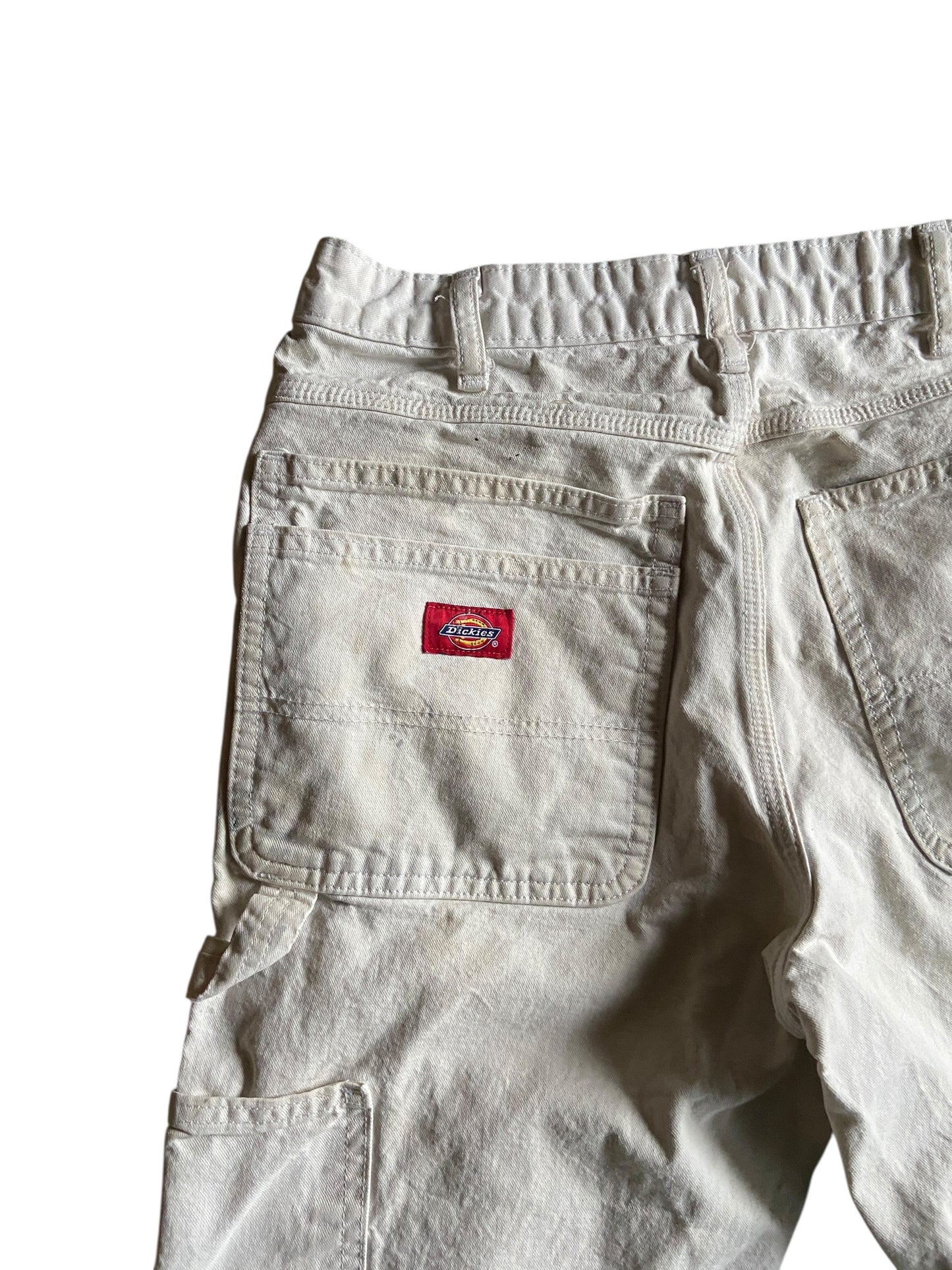 VTG Dickies Light Gray/White Paint Splash Pants Sz 30x29