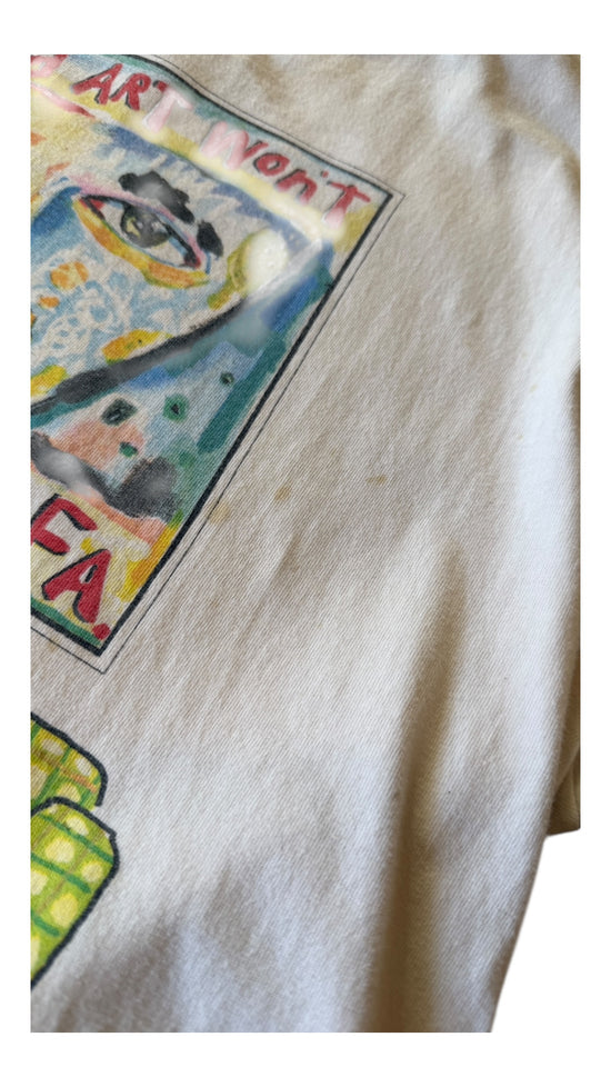 VTG Fred Babb "Good Art Wont Match Your Sofa" Tee Sz M