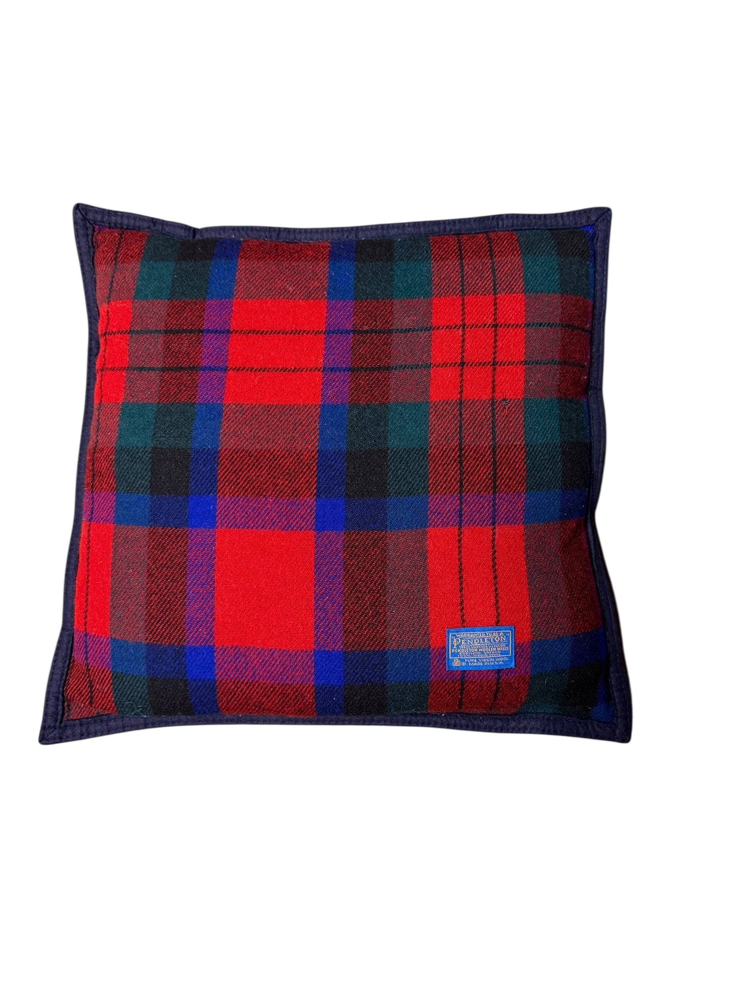 VTG Pendleton Made in USA Wool Flannel 2 Pillow Set