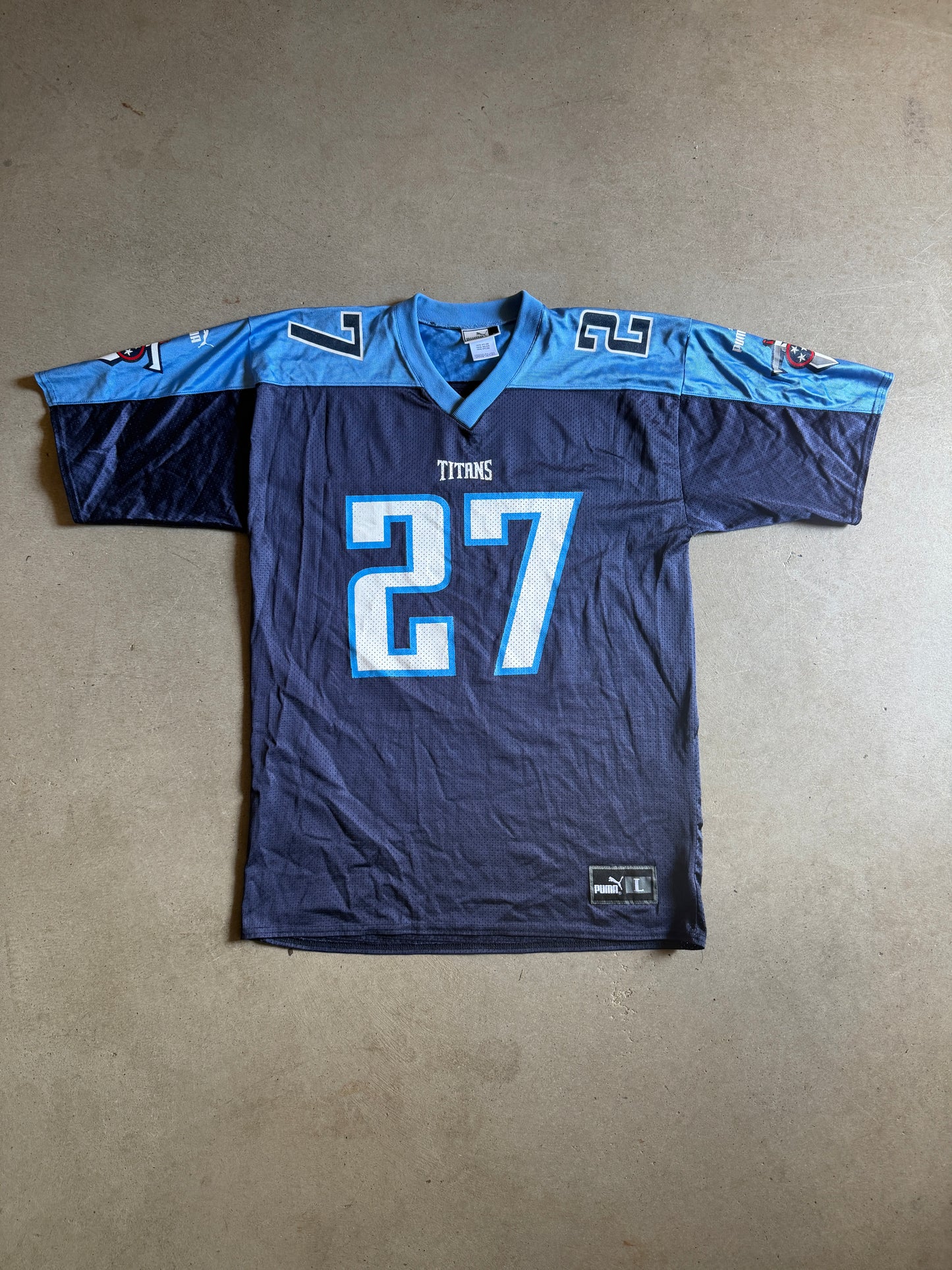 VTG Tennessee Titans Eddie George Football Puma Jersey Sz L