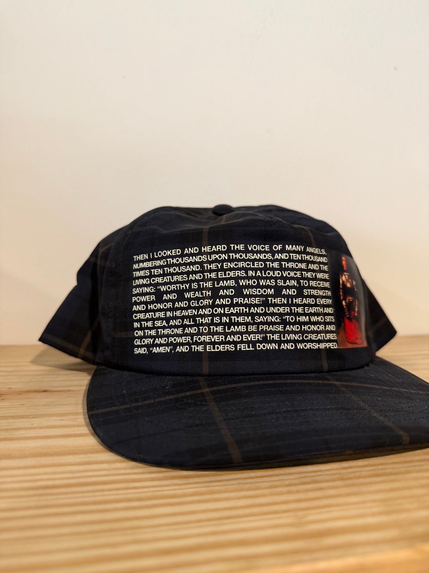 Supreme Joan of Arc 5 Panel Blue Plaid Hat