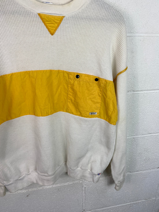 VTG Russell Athletic Thermal Pocket Shirt Sz Large