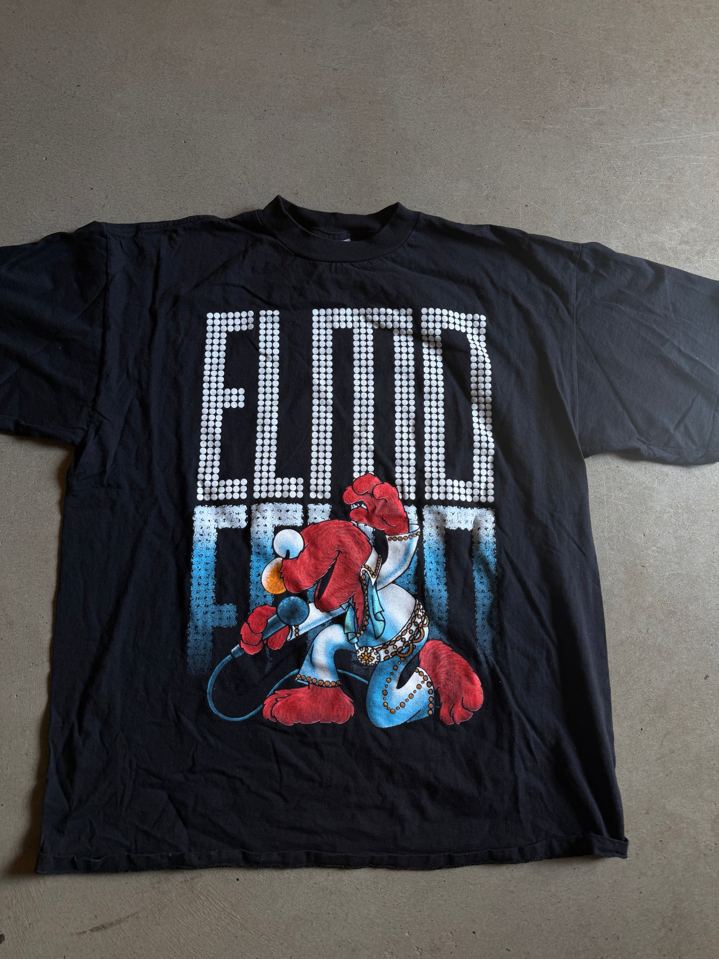 VTG 90s Sesame Street Elmo Jim Hansen Elvis Tee Sz XL