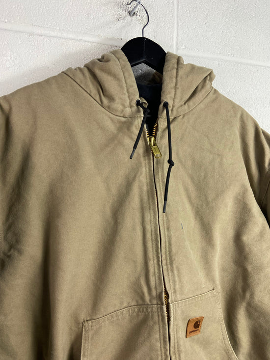 Carhartt Sandstorm Hooded Work Jacket Sz XXL