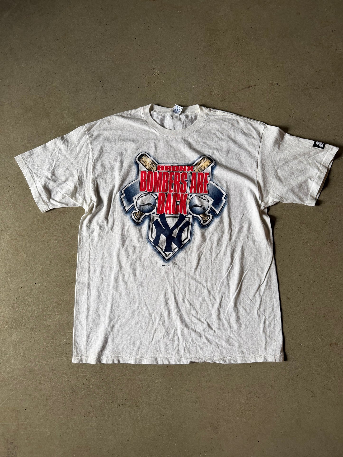 VTG New York Yankees Bronx Bombers Tee Sz XL