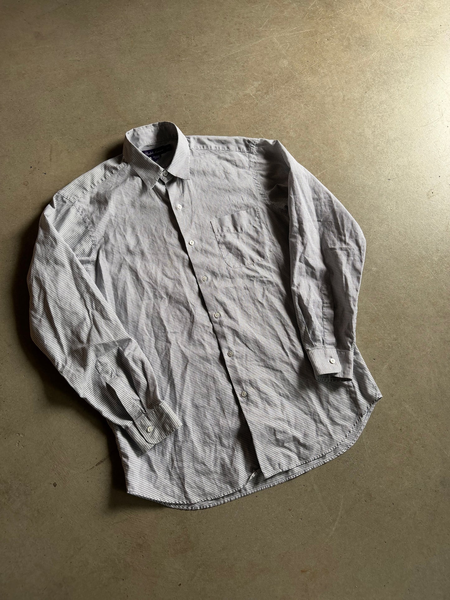 Polo Ralph Lauren Purple Label Button Up Shirt Sz L