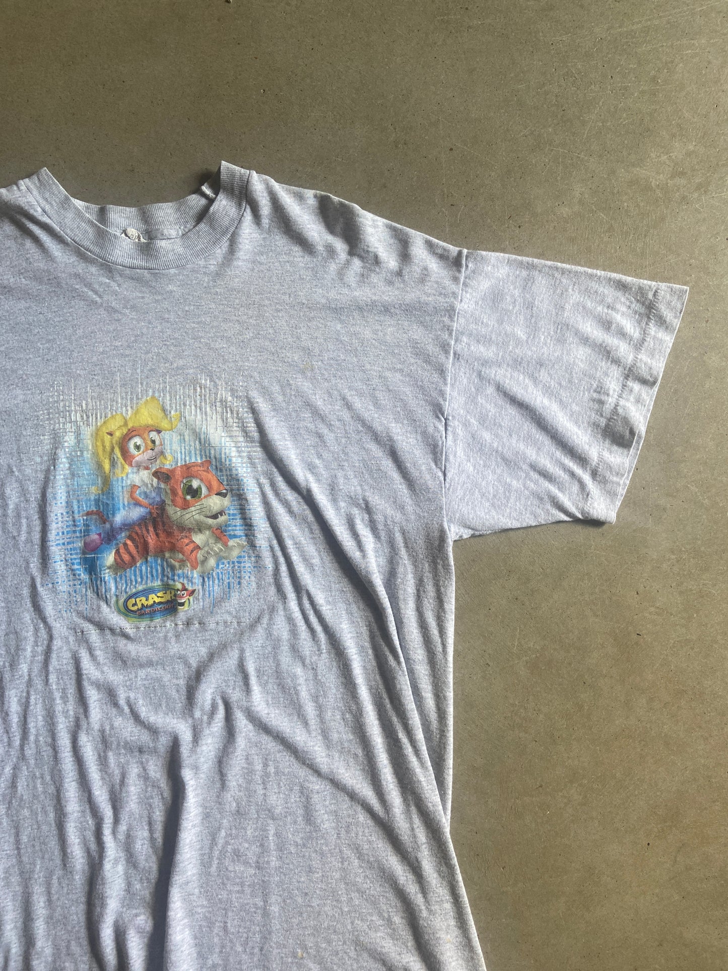 VTG 2000 Coco Crash Bandicoot Playstation Promo Tee  Sz L