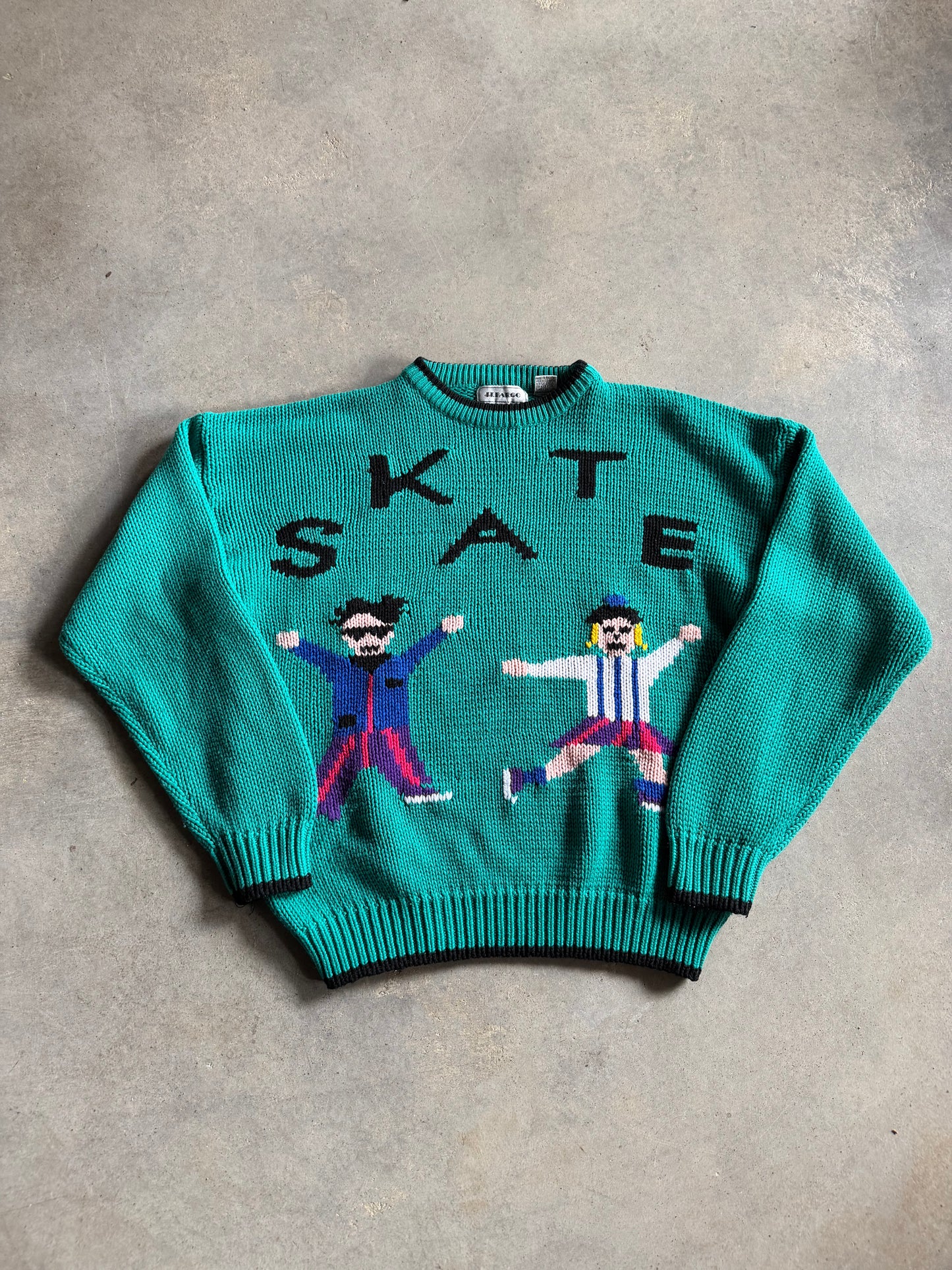 VTG "Skate" Knit Sweater Sz L