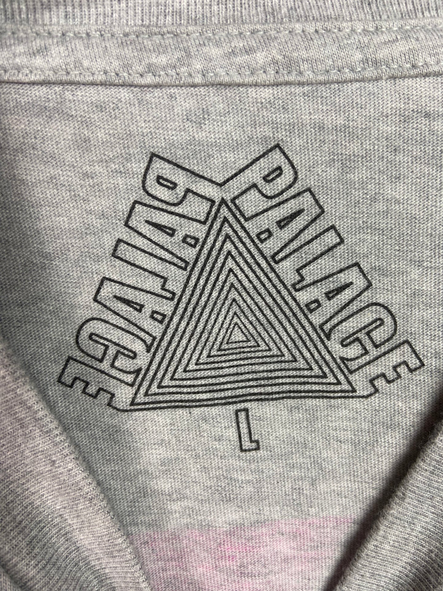 Palace Tri-Twister T-Shirt Grey Marl Sz Large