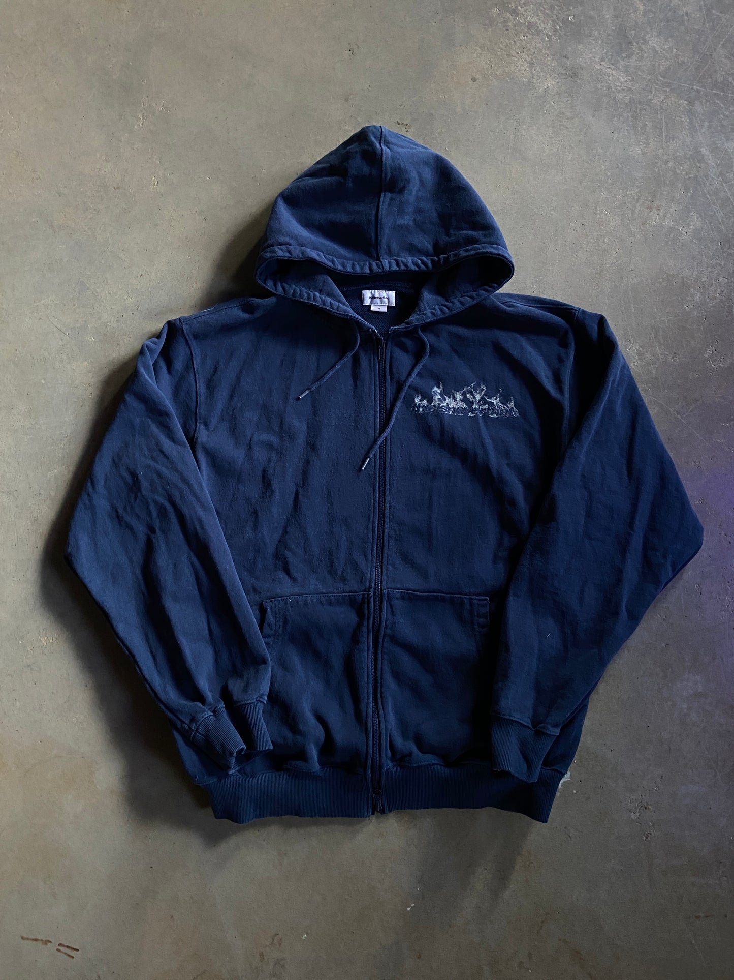 thisisneverthat Zip Up Smoke Hoodie Sz XL