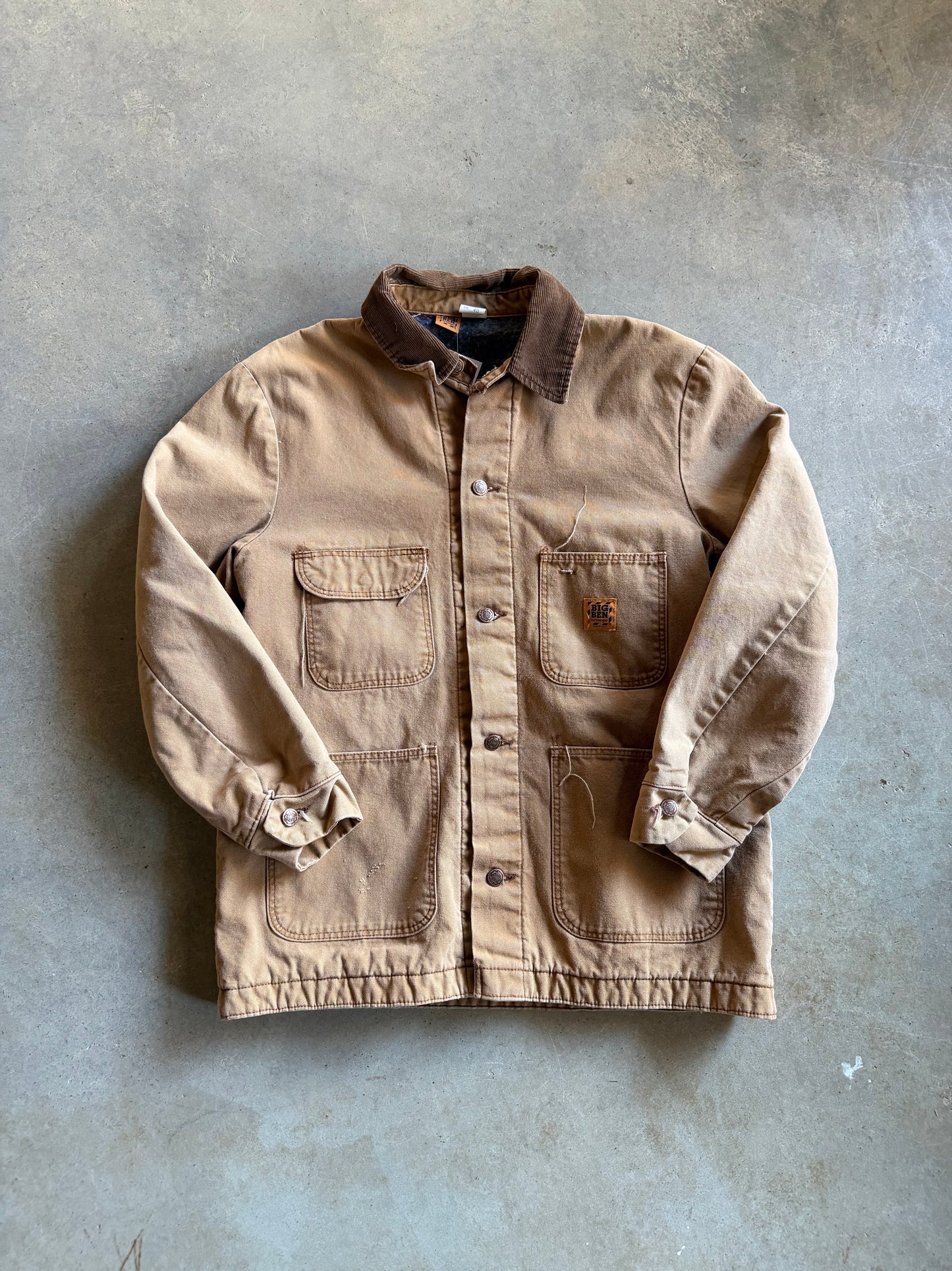 VTG Big Ben Wrangler Tan Jacket Sz M/L