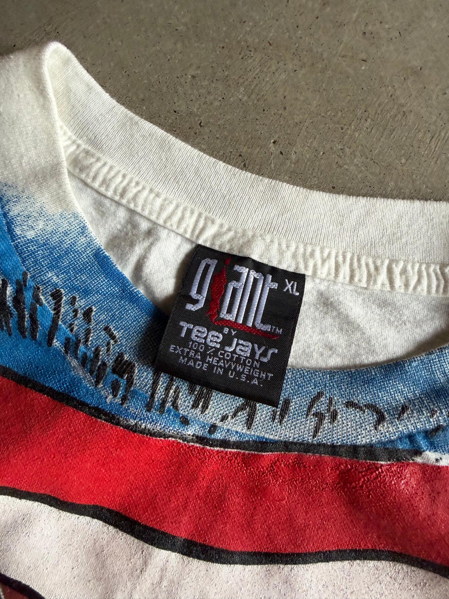 VTG Taz American Freeze USA All Over Tee Sz XL