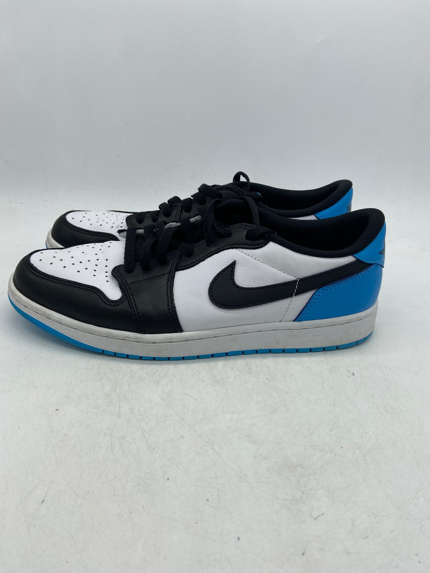Used Jordan 1 Retro Low OG Black Dark Powder Blue Sz 10.5M/12W CZ0790-104
