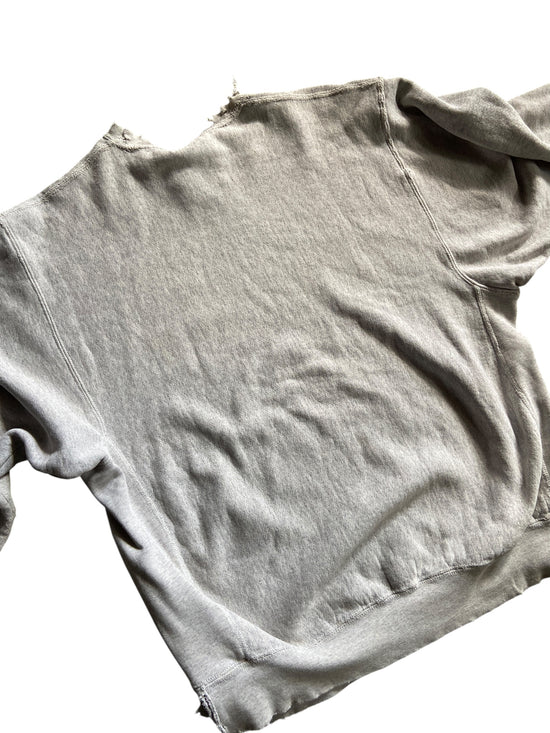 VTG Wisconsin Thrashed Crewneck Sweater Sz XXL