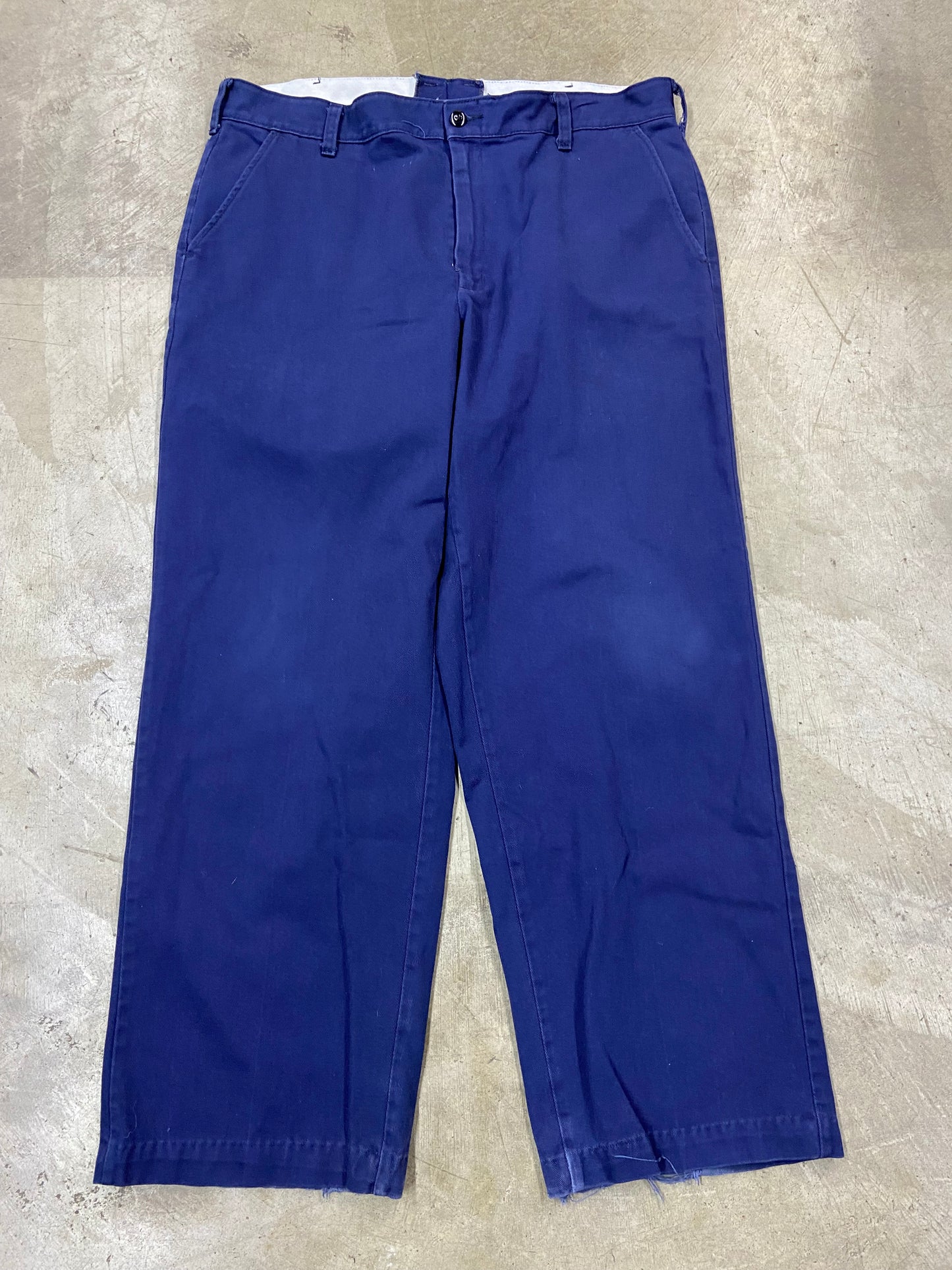 Y2K Distressed Red Kap Uniform Pants Sz 38x30