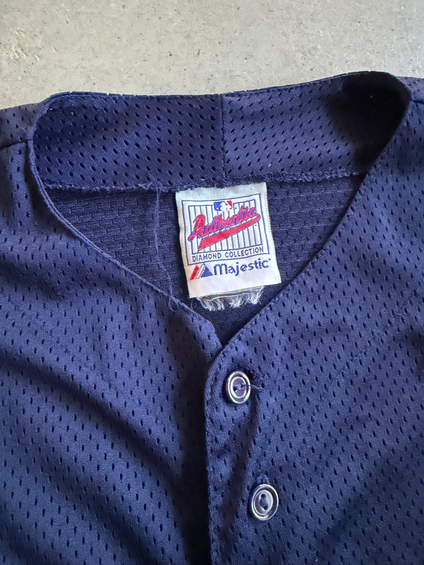 VTG New York Yankees Majestic Diamond Collection Baseball Jersey Sz 2XL