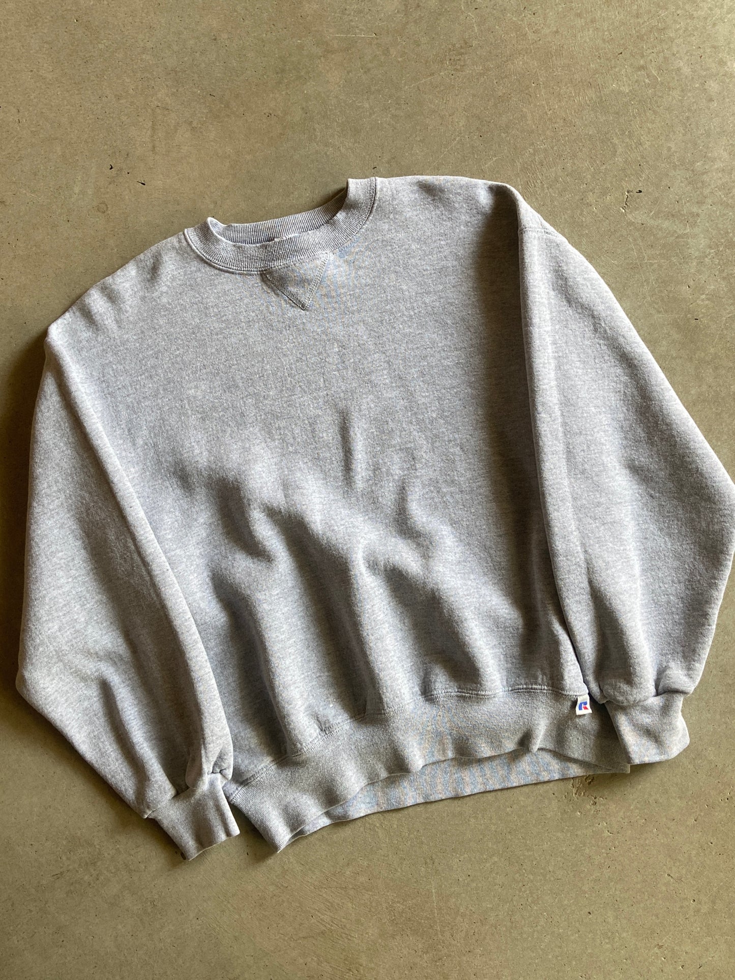 VTG Russell Athletic Grey Sweater Sz L