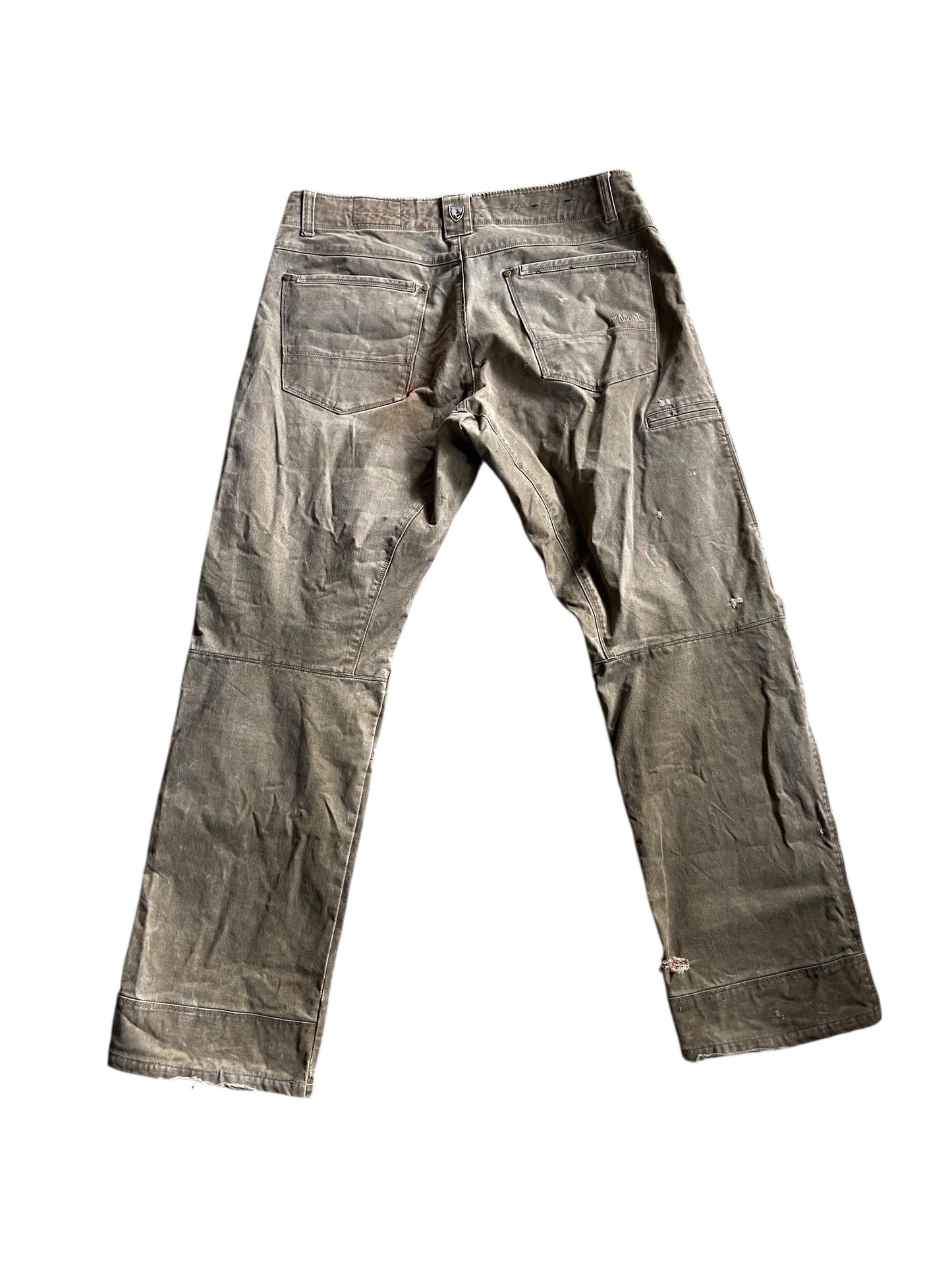 Kuhl Brown Vintage Patina Dye Pants Sz 37x32