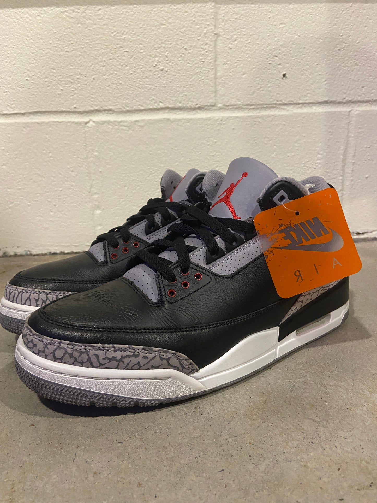 Preowned Jordan 3 Retro OG Black Cement (2024) Sz 10M/11.5W