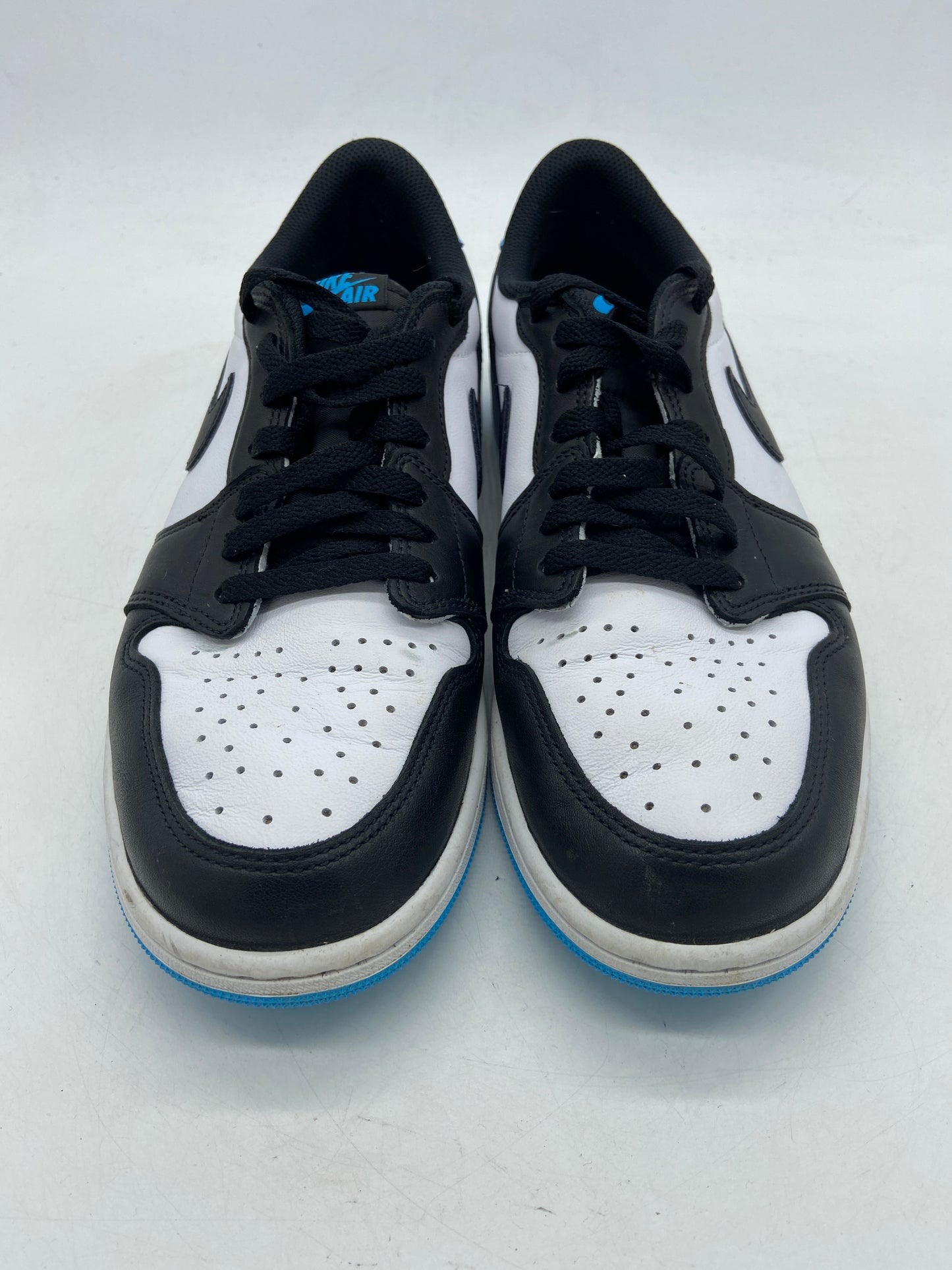 Used Jordan 1 Retro Low OG Black Dark Powder Blue Sz 10.5M/12W CZ0790-104