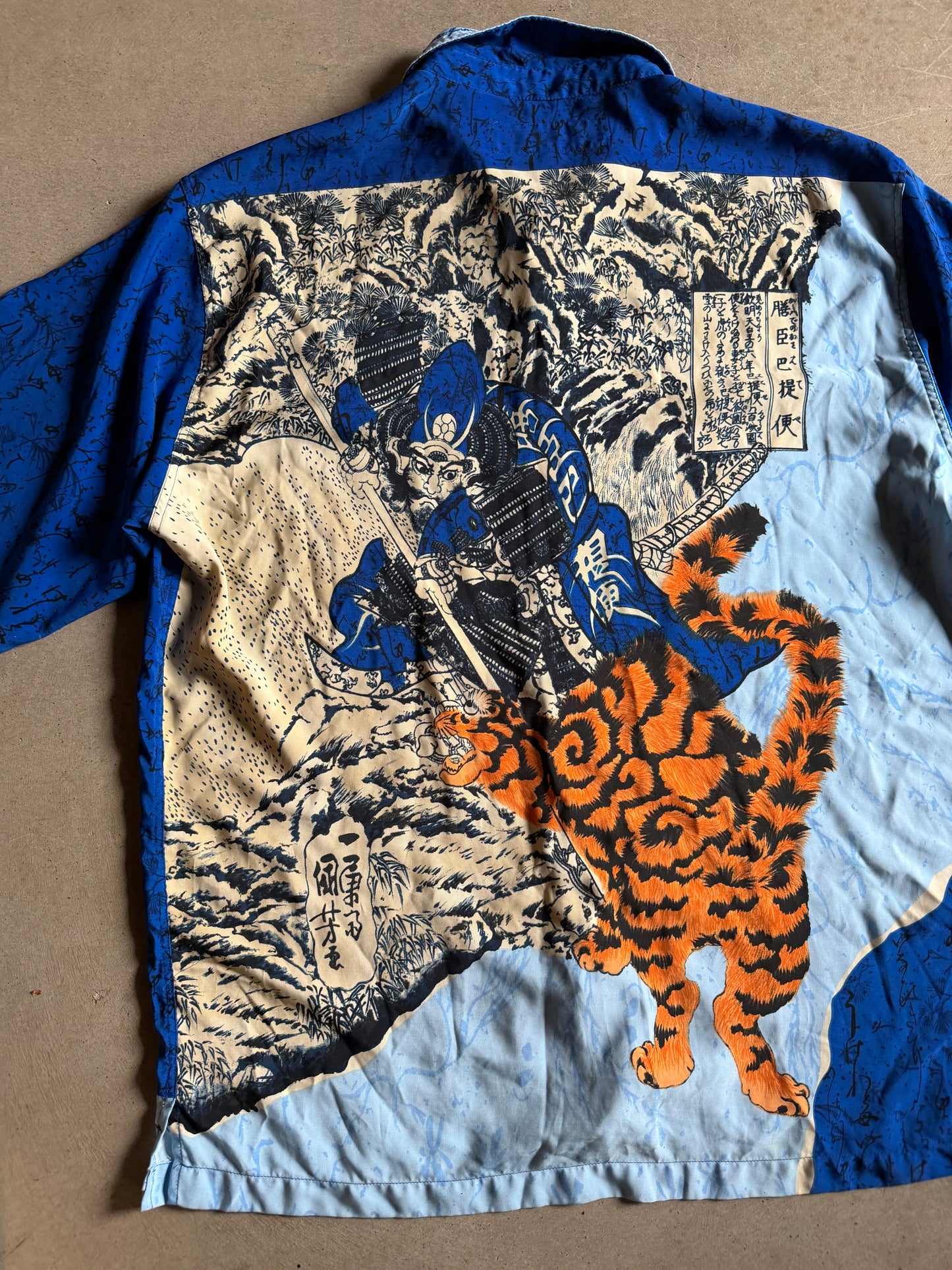 Phat Farm Samurai Tiger Button Down Shirt Sz 2XL